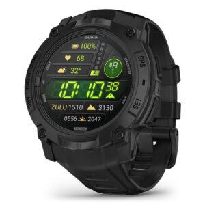 GARMIN Instinct 3 AMOLED Tactical 50mm Black ガーミン インスティンクト 3 アモレッド タクティカル 50mm ブラック 010-03020-80