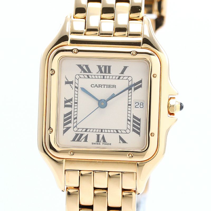【中古】CARTIER PANTHERE CLASSIQUE ET FIGARO LARGE MODEL カルティエ パンテール クラシック & フィガロ LM W25014B9