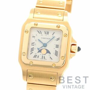 【中古】CARTIER SANTOS GALBEE SMALL MODEL MOONPHASE カルティエ サントス ガルベ SM ムーンフェイズ W20006C5