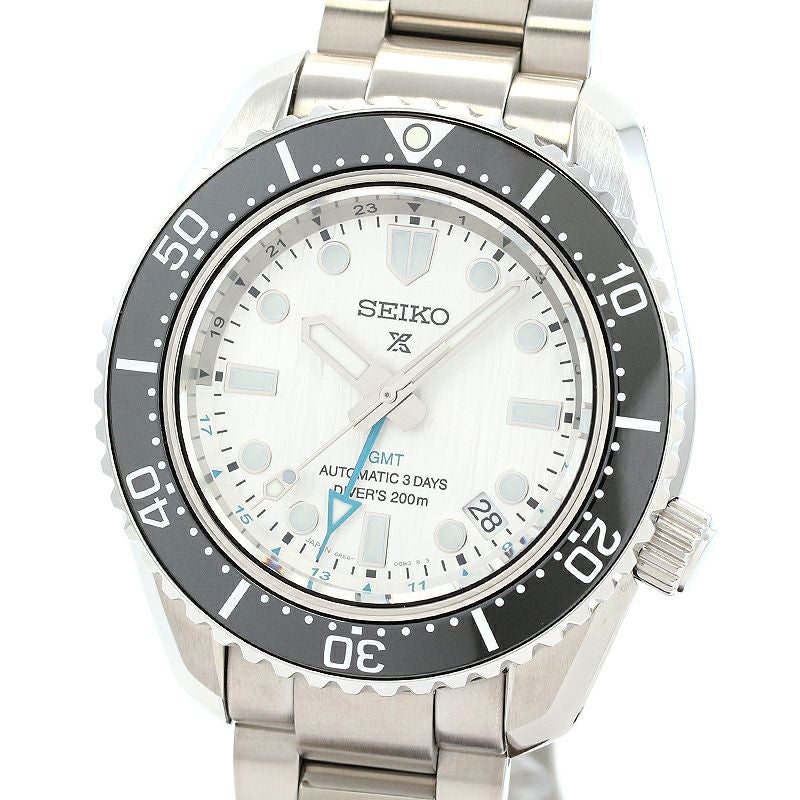 【中古】SEIKO PROSPEX SAVE THE OCEAN LIMITED EDITION セイコー プロスペックス 1968 メカニカルダイバーズ 現代デザイン GMT 限定モデル SBEJ019 (6R54-00E0)