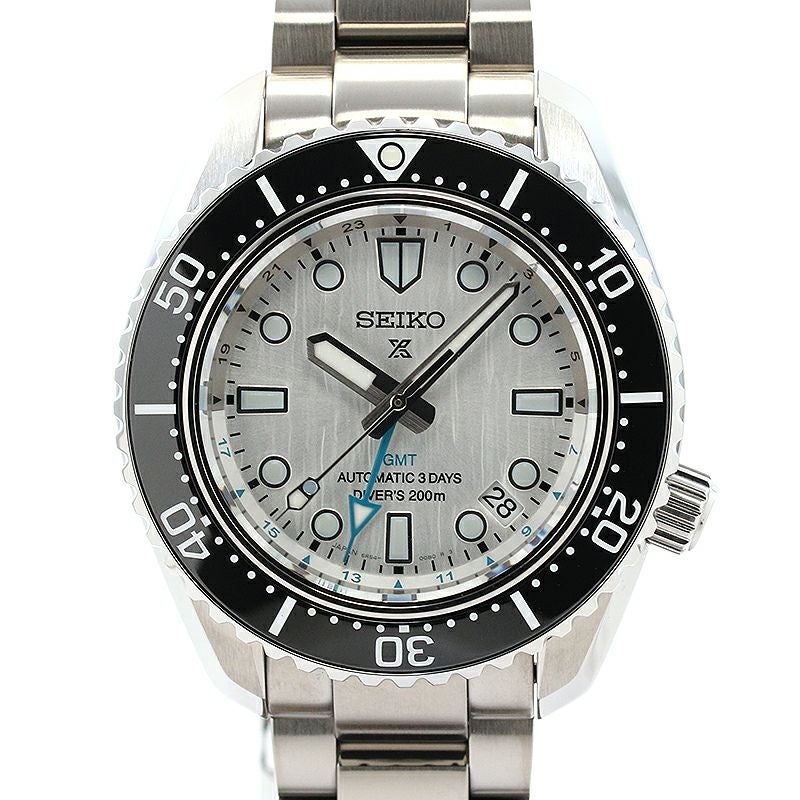 【中古】SEIKO PROSPEX SAVE THE OCEAN LIMITED EDITION セイコー プロスペックス 1968 メカニカルダイバーズ 現代デザイン GMT 限定モデル SBEJ019 (6R54-00E0)