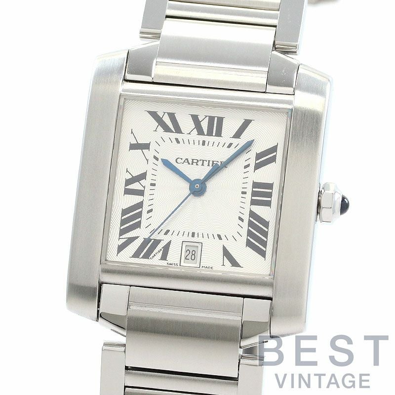 【中古】CARTIER TANK FRANCAISE LARGE MODEL カルティエ タンク フランセーズ LM W51002Q3