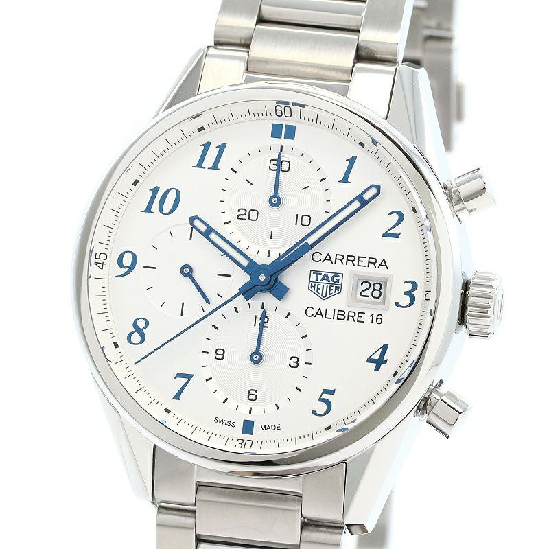 【中古】TAG HEUER CARRERA CALIBRE 16 CHRONOGRAPH BLUE EDITION JAPAN LIMITED タグ・ホイヤー カレラ キャリバー16 クロノグラフ ブルーエディション 日本限定 CBK2114.BA0715