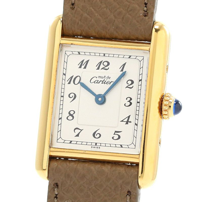 【中古】CARTIER MUST TANK SMALL MODEL VERMEIL カルティエ マストタンク SM ヴェルメイユ W1002954