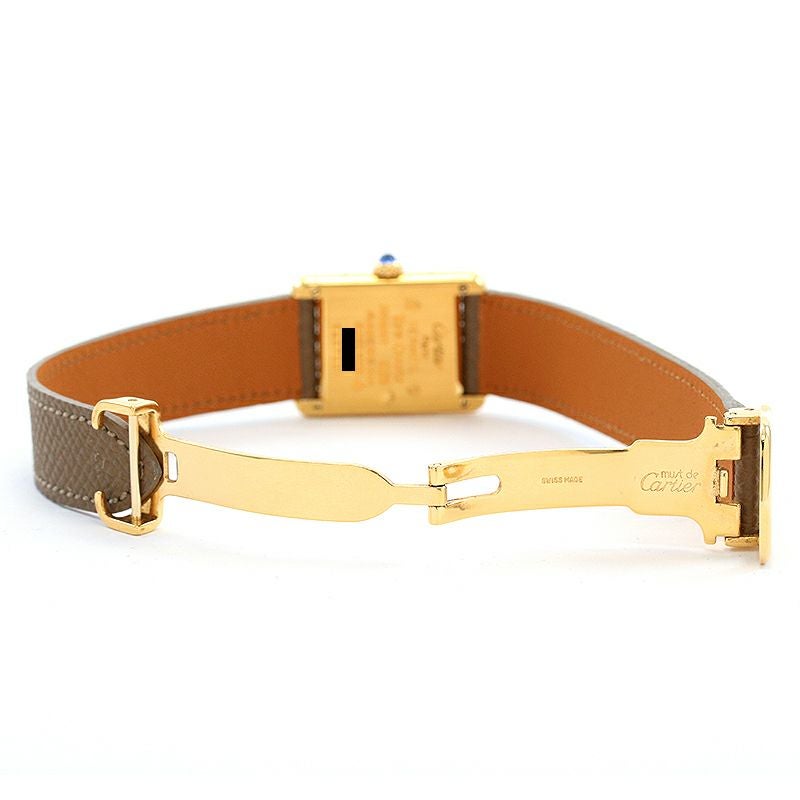 【中古】CARTIER MUST TANK SMALL MODEL VERMEIL カルティエ マストタンク SM ヴェルメイユ W1002954