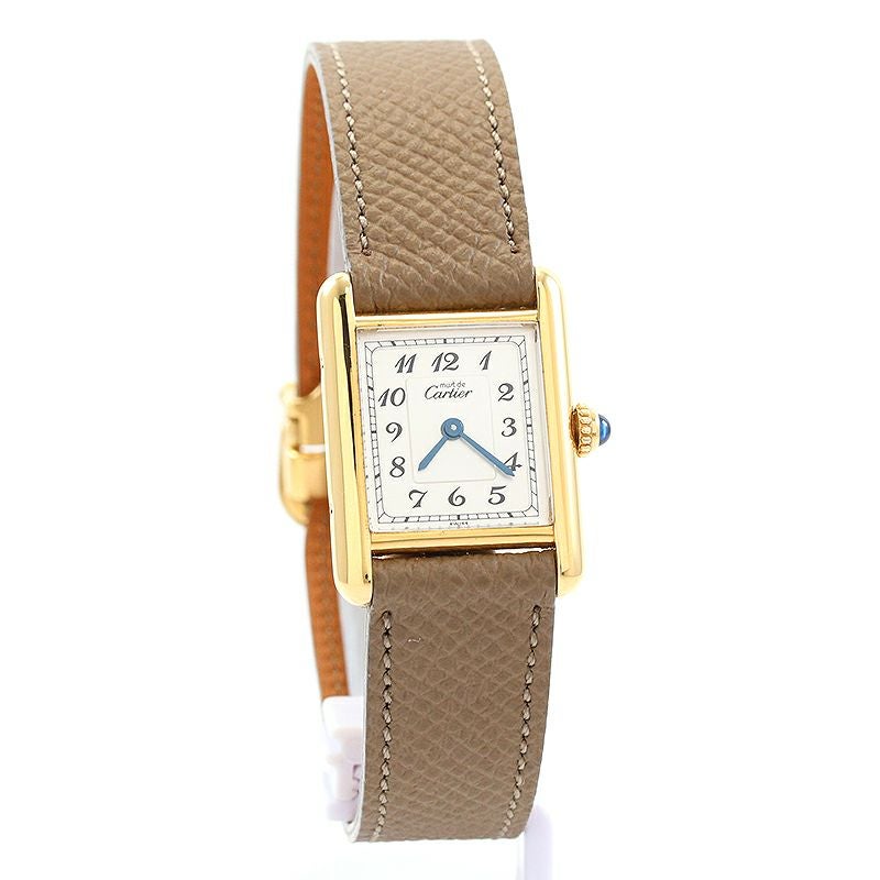 【中古】CARTIER MUST TANK SMALL MODEL VERMEIL カルティエ マストタンク SM ヴェルメイユ W1002954