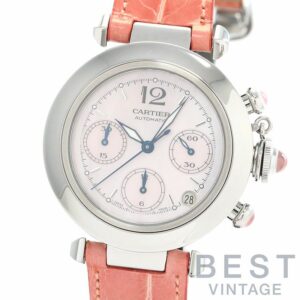 【中古】CARTIER PASHA C DE CARTIER 36MM CHRONOGRAPH 2003 CHRISTMAS EDITION カルティエ パシャ C ドゥ カルティエ 36MM クロノグラフ 2003年クリスマス限定 W3106599