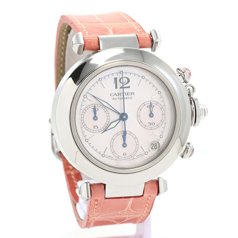 【中古】CARTIER PASHA C DE CARTIER 36MM CHRONOGRAPH 2003 CHRISTMAS EDITION カルティエ パシャ C ドゥ カルティエ 36MM クロノグラフ 2003年クリスマス限定 W3106599