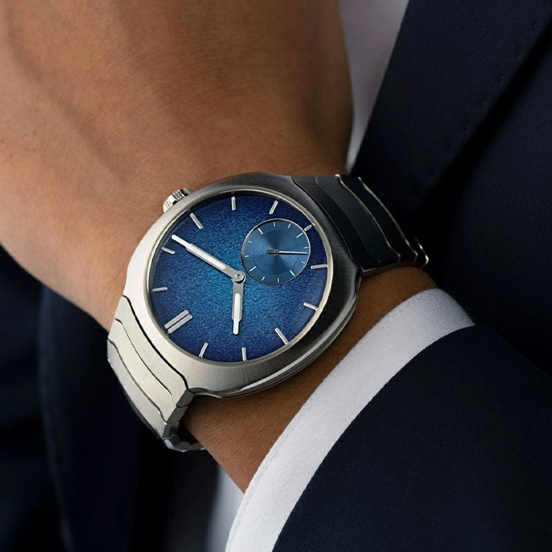 H.Moser & Cie. STREAMLINER SMALL SECONDS BLUE ENAMEL H.モーザー ストリームライナー・スモールセコンド ブルーエナメル 6500-1200