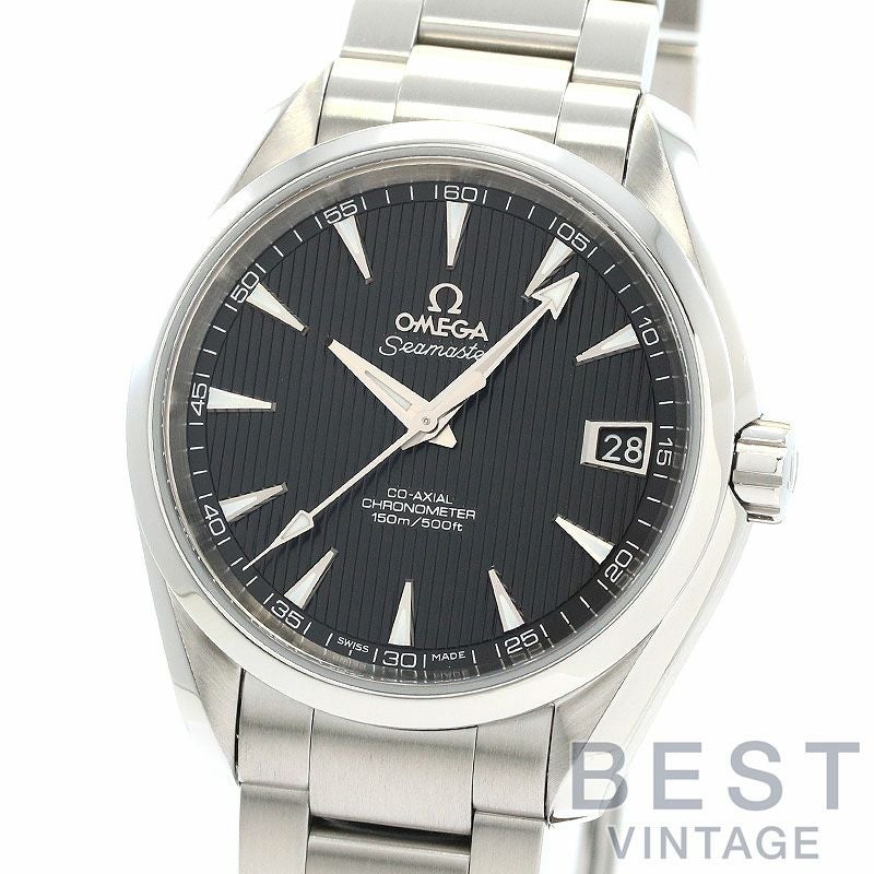 【中古】OMEGA SEAMASTER AQUA TERRA 150M CO-AXIAL CHRONOMETER オメガ シーマスター アクアテラ 150M コーアクシャル クロノメーター 38.5MM 231.10.39.21.01.001