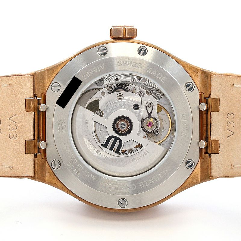 【中古】MAURICE LACROIX AIKON AUTOMATIC BRONZE LIMITED EDITION モーリス・ラクロア アイコン オートマティック ブロンズ 限定モデル AI6008-BRZ01-730-3