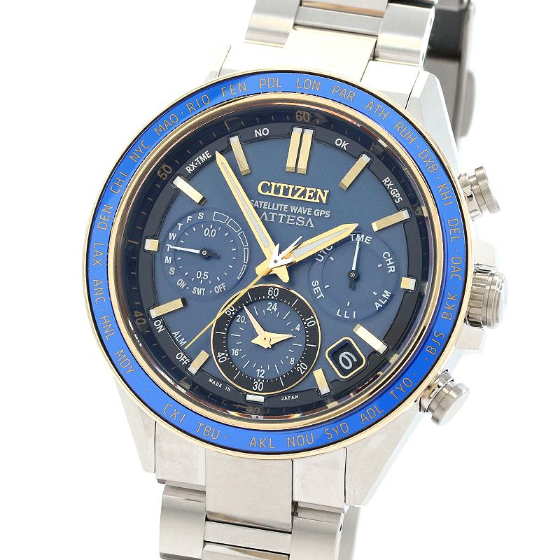 【中古】CITIZEN ATTESA ACT LINE ECO-DRIVE GPS LIMITED EDITION POWER OF NEPTUNE シチズン アテッサ ACT ライン エコ・ドライブGPS 限定モデル パワー・オブ・ネプチューン CC4054-68L (F950-0029S06)