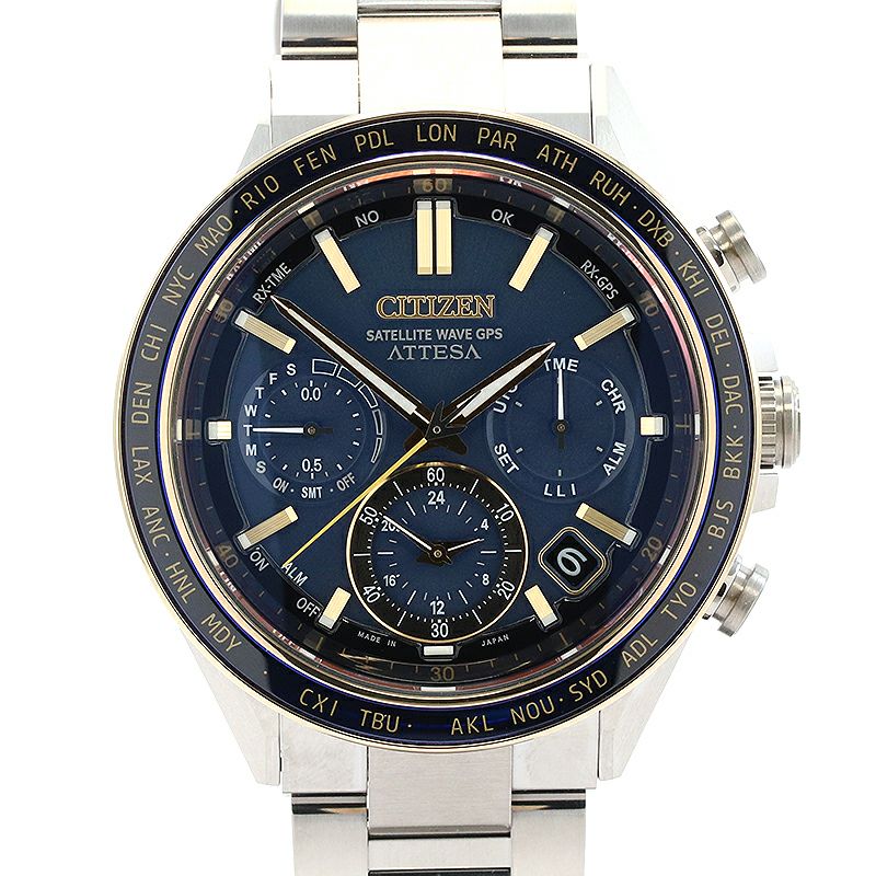 【中古】CITIZEN ATTESA ACT LINE ECO-DRIVE GPS LIMITED EDITION POWER OF NEPTUNE シチズン アテッサ ACT ライン エコ・ドライブGPS 限定モデル パワー・オブ・ネプチューン CC4054-68L (F950-0029S06)