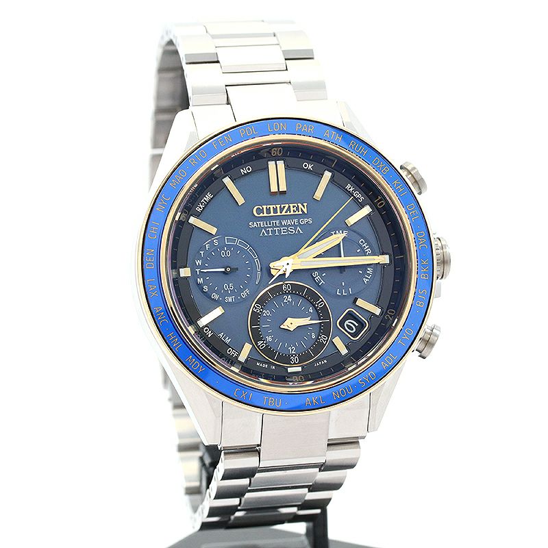 【中古】CITIZEN ATTESA ACT LINE ECO-DRIVE GPS LIMITED EDITION POWER OF NEPTUNE シチズン アテッサ ACT ライン エコ・ドライブGPS 限定モデル パワー・オブ・ネプチューン CC4054-68L (F950-0029S06)