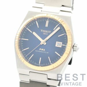 【中古】TISSOT PRX POWERMATIC 80 STEEL & 18K GOLD BEZEL ティソ PRX パワーマティック80 スティール&18Kゴールドベゼル 40MM T931.407.41.041.00 (T931407 A)