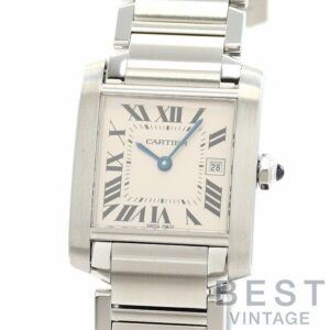 【中古】CARTIER TANK FRANCAISE MEDIUM MODEL カルティエ タンク フランセーズ MM W51011Q3