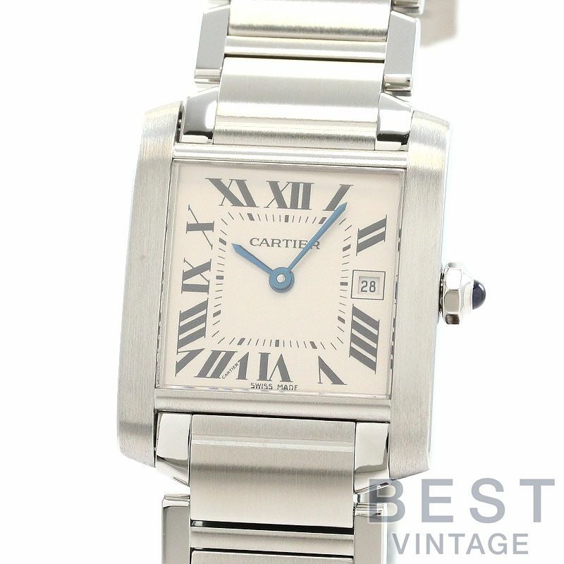 【中古】CARTIER TANK FRANCAISE MEDIUM MODEL カルティエ タンク フランセーズ MM W51011Q3
