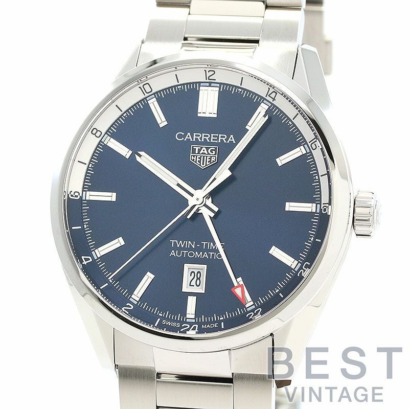 【中古】TAG HEUER CARRERA TWIN-TIME CALIBRE 7 41MM タグ・ホイヤー カレラ キャリバー7 ツインタイム デイト 41MM WBN201A.BA0640
