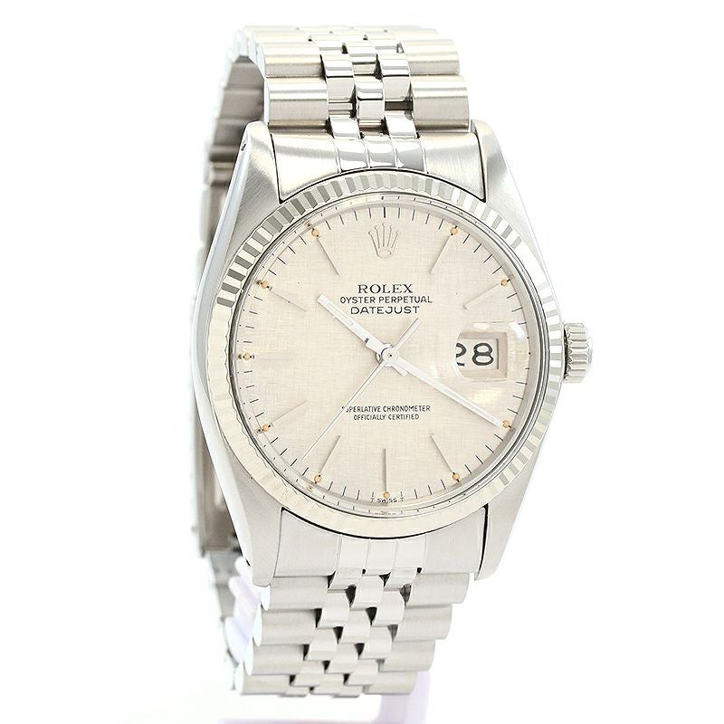 【中古】ROLEX OYSTER PERPETUAL DATEJUST 36 SILVER LINEN DIAL ロレックス オイスターパーペチュアル デイトジャスト 36 シルバーリネンダイヤル 16014