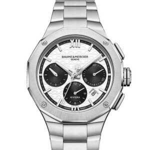 BAUME&MERCIER Riviera Chronograph White & Black ボーム&メルシエ リビエラ クロノグラフ ホワイト&ブラック M0A10827