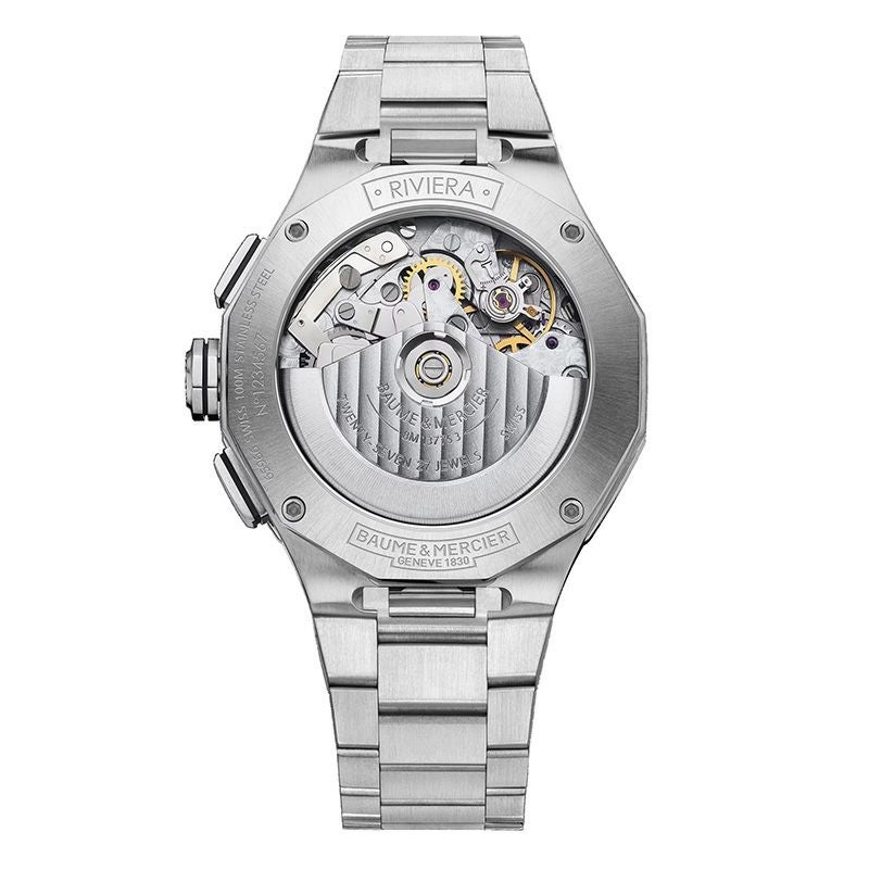 BAUME&MERCIER Riviera Chronograph White & Black ボーム&メルシエ リビエラ クロノグラフ ホワイト&ブラック M0A10827
