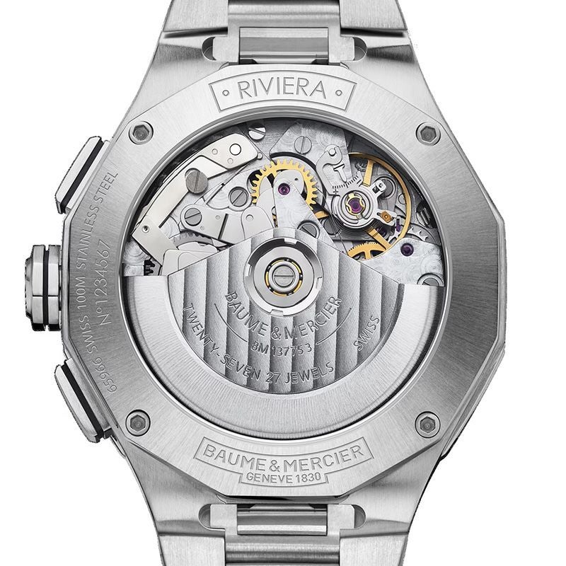 BAUME&MERCIER Riviera Chronograph White & Black ボーム&メルシエ リビエラ クロノグラフ ホワイト&ブラック M0A10827