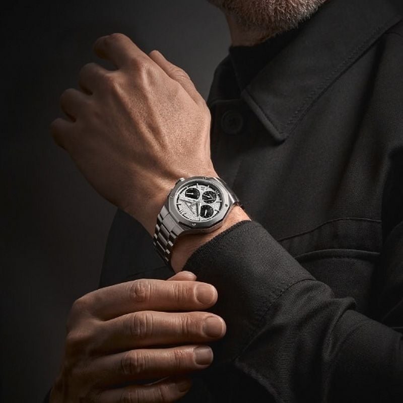 BAUME&MERCIER Riviera Chronograph White & Black ボーム&メルシエ リビエラ クロノグラフ ホワイト&ブラック M0A10827