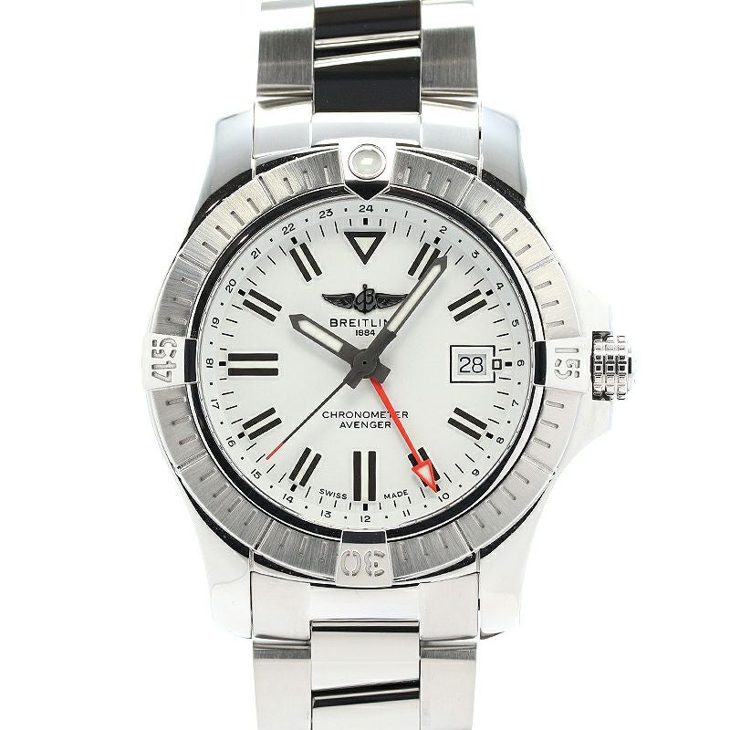 【中古】BREITLING AVENGER AUTOMATIC GMT 43 ブライトリング アベンジャー オートマチック GMT 43 A32397101A1A1