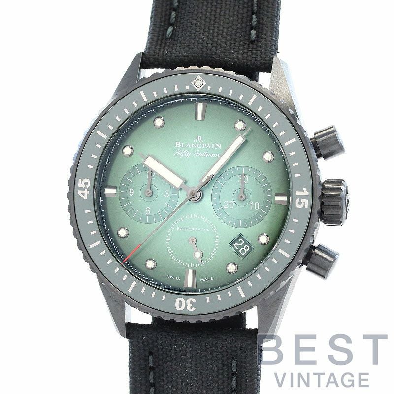 【中古】BLANCPAIN FIFTY FATHOMS BATHYSCAPHE CHRONOGRAPH FLYBACK ブランパン フィフティ ファゾムス バチスカーフ クロノグラフ フライバック 5200-0153-B52A (N05200O001053NB52A)