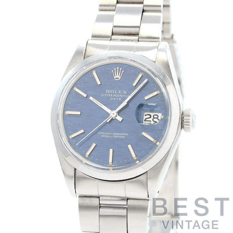 【中古】ROLEX OYSTER PERPETUAL DATE BLUE MIST DIAL ロレックス オイスターパーペチュアル デイト ブルーミストダイヤル 1500/0