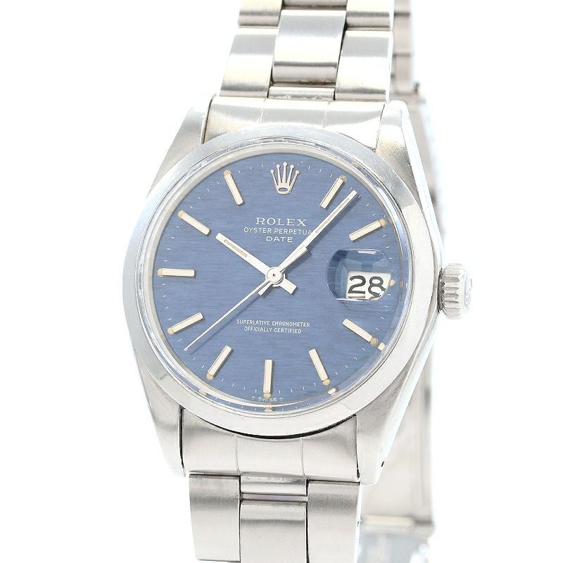 【中古】ROLEX OYSTER PERPETUAL DATE BLUE MIST DIAL ロレックス オイスターパーペチュアル デイト ブルーミストダイヤル 1500/0