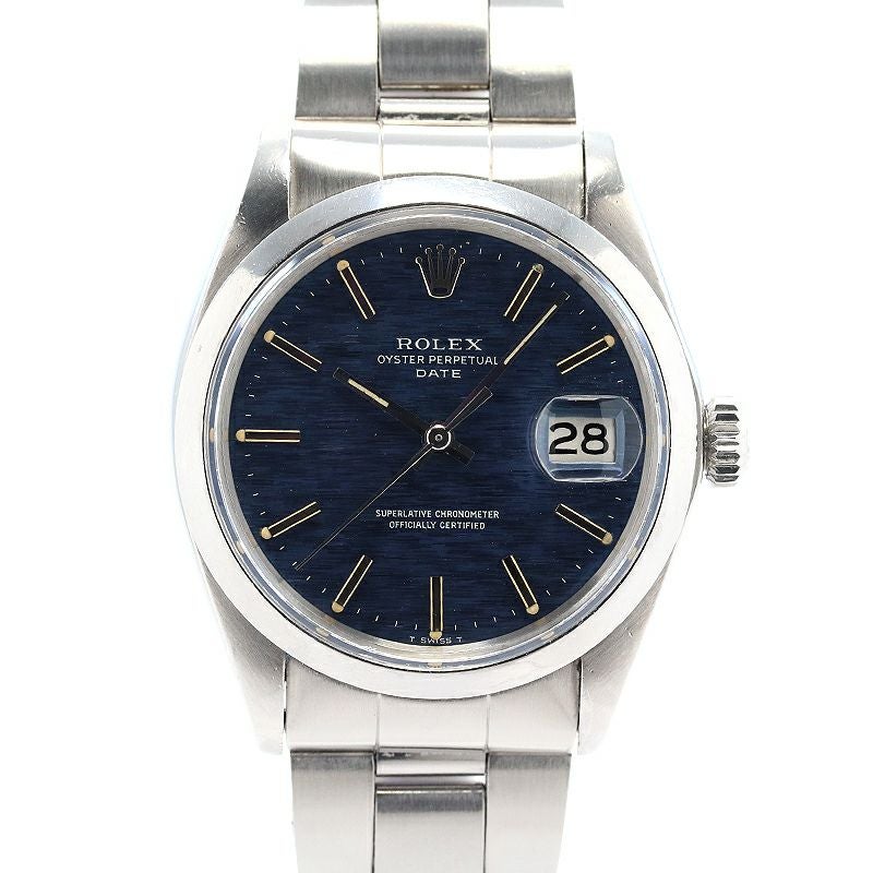 【中古】ROLEX OYSTER PERPETUAL DATE BLUE MIST DIAL ロレックス オイスターパーペチュアル デイト ブルーミストダイヤル 1500/0