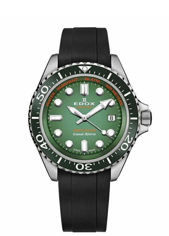 EDOX NEPTUNIAN GRANDE RESERVE DATE AUTOMATIC エドックス ネプチュニアン グランデ リザーブ デイト オートマティック 80801-3VCA-VDN