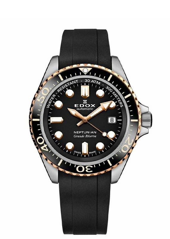 EDOX NEPTUNIAN GRANDE RESERVE DATE AUTOMATIC エドックス ネプチュニアン グランデ リザーブ デイト オートマティック 80801-3NRCA-NIR