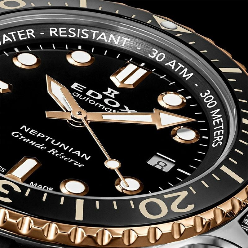 EDOX NEPTUNIAN GRANDE RESERVE DATE AUTOMATIC エドックス ネプチュニアン グランデ リザーブ デイト オートマティック 80801-3NRCA-NIR