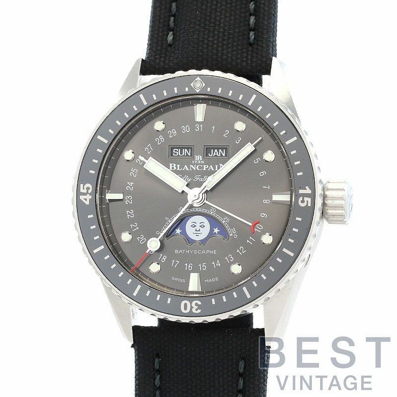 【中古】BLANCPAIN BATHYSCAPHE QUANTIEME COMPLET PHASES DE LUNE ブランパン フィフティ ファゾムス バチスカーフ コンプリートカレンダー ムーンフェイズ 5054-1110-B52A