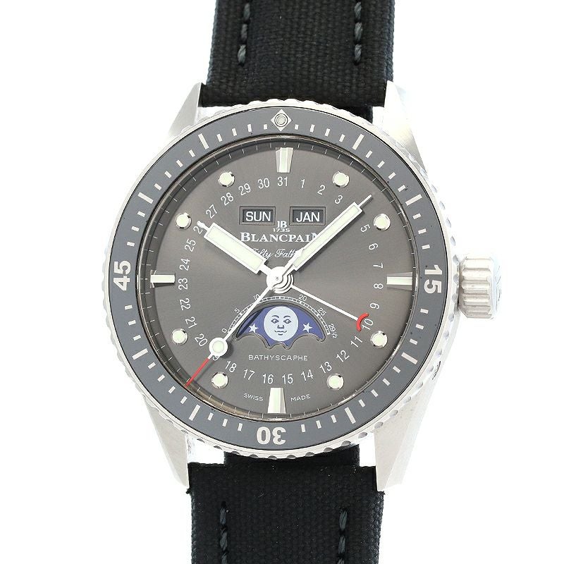 【中古】BLANCPAIN BATHYSCAPHE QUANTIEME COMPLET PHASES DE LUNE ブランパン フィフティ ファゾムス バチスカーフ コンプリートカレンダー ムーンフェイズ 5054-1110-B52A
