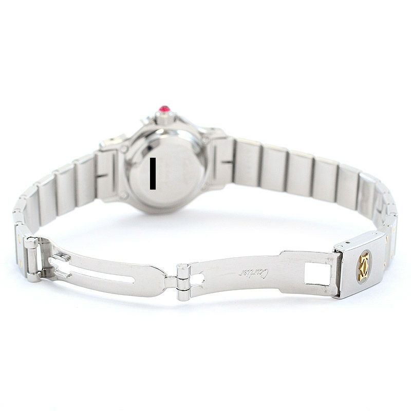 【中古】CARTIER SANTOS RONDE / SANTOS OCTAGON SMALL MODEL BORDEAUX DIAL カルティエ サントス ロンド SM / サントス オクタゴン SM ボルドーダイヤル 46178381