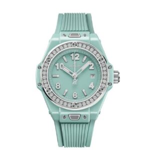 HUBLOT BIG BANG ONE CLICK MINT GREEN CERAMIC DIAMONDS ウブロ ビッグ・バン ワンクリック ミントグリーンセラミック ダイヤモンド 485.GS.5271.RX.1204