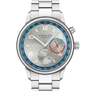 NOMOS GLASHUETTE Club Sport neomatik Worldtimer Silver ノモス グラスヒュッテ クラブ・スポーツ ネオマティック ワールドタイマー シルバー NM791