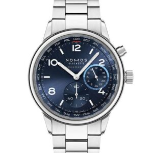 NOMOS GLASHUETTE Club Sport neomatik Worldtimer Blue ノモス グラスヒュッテ クラブ・スポーツ ネオマティック ワールドタイマー ブルー NM790