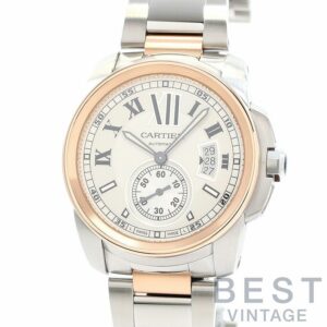 【中古】CARTIER CALIBRE DE CARTIER LARGE MODEL カルティエ カリブル ドゥ カルティエ LM W7100036