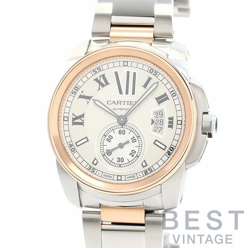 【中古】CARTIER CALIBRE DE CARTIER LARGE MODEL カルティエ カリブル ドゥ カルティエ LM W7100036