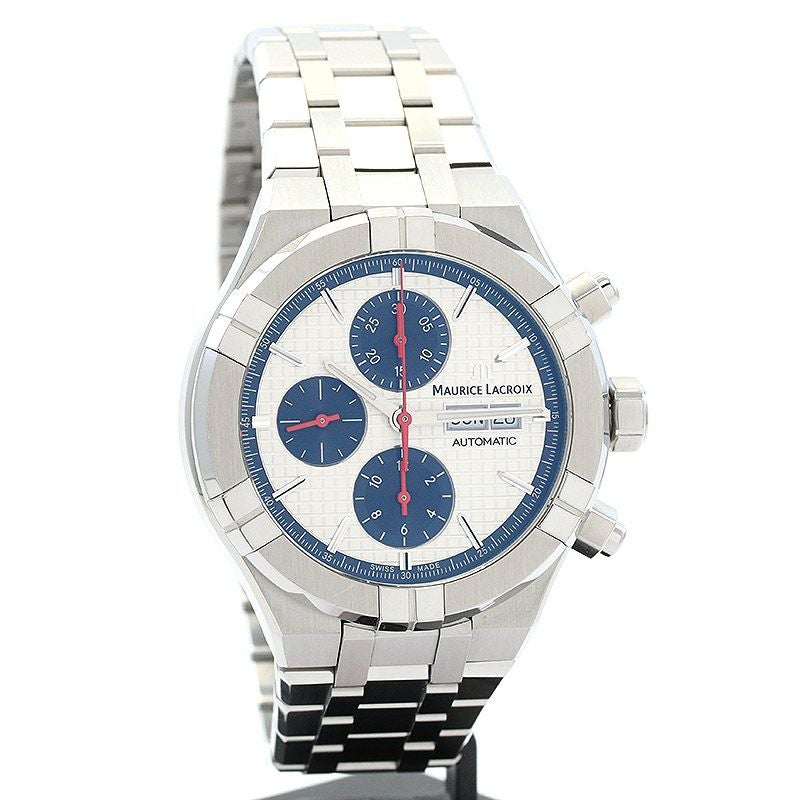 【中古】MAURICE LACROIX AIKON AUTOMATIC CHRONOGRAPH LIMITED EDITION モーリス・ラクロア アイコン オートマティック クロノグラフ 限定モデル AI6038-SS001-133-1