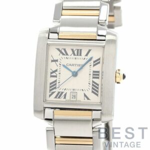 【中古】CARTIER TANK FRANCAISE LARGE MODEL カルティエ タンク フランセーズ LM W51005Q4