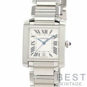 【中古】CARTIER TANK FRANCAISE LARGE MODEL カルティエ タンク フランセーズ LM W51002Q3