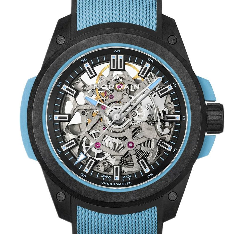 NORQAIN WILD ONE SKELETON 39MM SKY BLUE ノルケイン ワイルドワン スケルトン 39mm スカイブルー N3001.07Q02.B02.R01