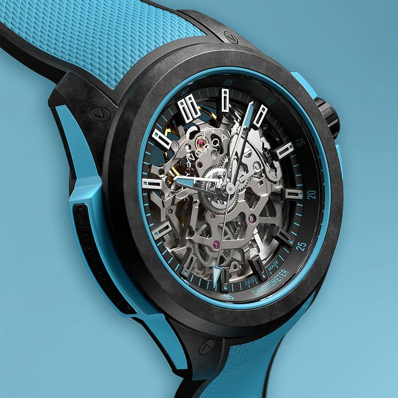 NORQAIN WILD ONE SKELETON 39MM SKY BLUE ノルケイン ワイルドワン スケルトン 39mm スカイブルー N3001.07Q02.B02.R01