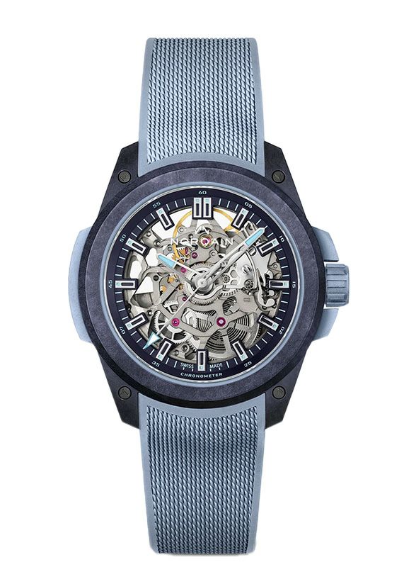 NORQAIN WILD ONE SKELETON 39MM PURPLE ICE BLUE ノルケイン ワイルドワン スケルトン 39mm パープルアイスブルー N3001.07Q05.P01.R01