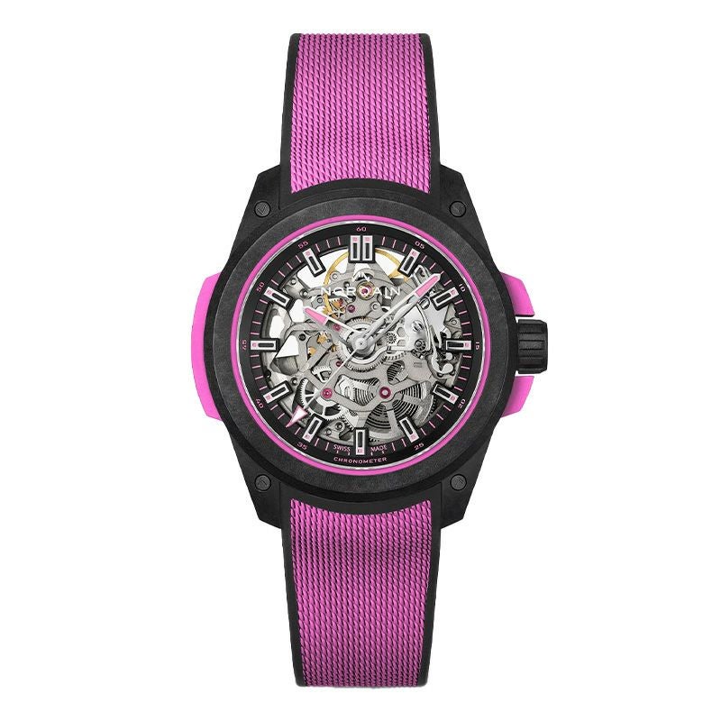 NORQAIN WILD ONE SKELETON 39MM HYPER PINK ノルケイン ワイルドワン スケルトン 39mm ハイパーピンク N3001.07Q04.B03.R01